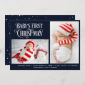 LE PREMIER faire-part de naissance DE FÊTE DE NOËL (Devant / Derrière)