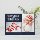 LE PREMIER faire-part de naissance DE FÊTE DE NOËL (Debout devant)