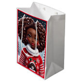 Le Premier Jour De Noël" Sac Cadeau (Devant Angle)