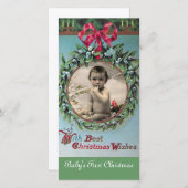 LE PREMIER MODÈLE PHOTO DE LA COURONNE DE NOËL DE  (Devant / Derrière)