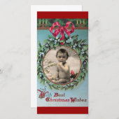 LE PREMIER MODÈLE PHOTO DE LA COURONNE DE NOËL DE  (Devant / Derrière)