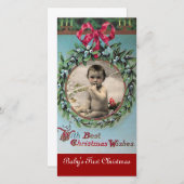 LE PREMIER MODÈLE PHOTO DE LA COURONNE DE NOËL DE  (Devant / Derrière)