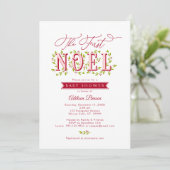 Le premier Noël Baby shower Invitation (Debout devant)