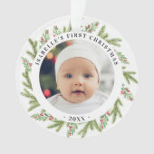 Le premier Noël de bébé 2 photos Verdure (devant)