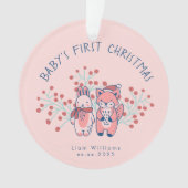 Le premier Noël de bébé, amis de la forêt  (devant)