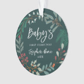 Le premier Noël du bébé botanique d'hiver vert (devant)