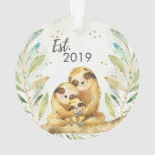 Le premier Noël en famille de trois (dos)