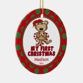 Le premier ornement de Noël de l'ours du coeur (Droite)