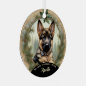 Le premier ornement de Noël de Shepherd Puppy alle (Avant droite)