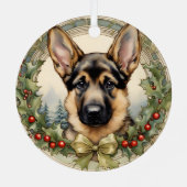 Le premier ornement de Noël de Shepherd Puppy alle (Verso)
