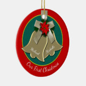 Le premier ornement de Noël de Twin Gold Bells Cou (Droite)