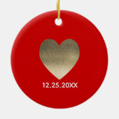 Le premier ornement de Noël de Twin Gold Bells Cou (Dos)