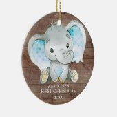Le premier ornement de Noël du bébé éléphant doux (Droite)