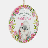 Le premier ornement de Noël du bébé lapin doux (Droite)
