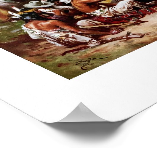 Le premier Thanksgiving, 1621. Poster d'art (Coin)