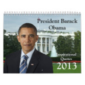 Le Président Barack Obama cite le calendrier 2013 (Protection)