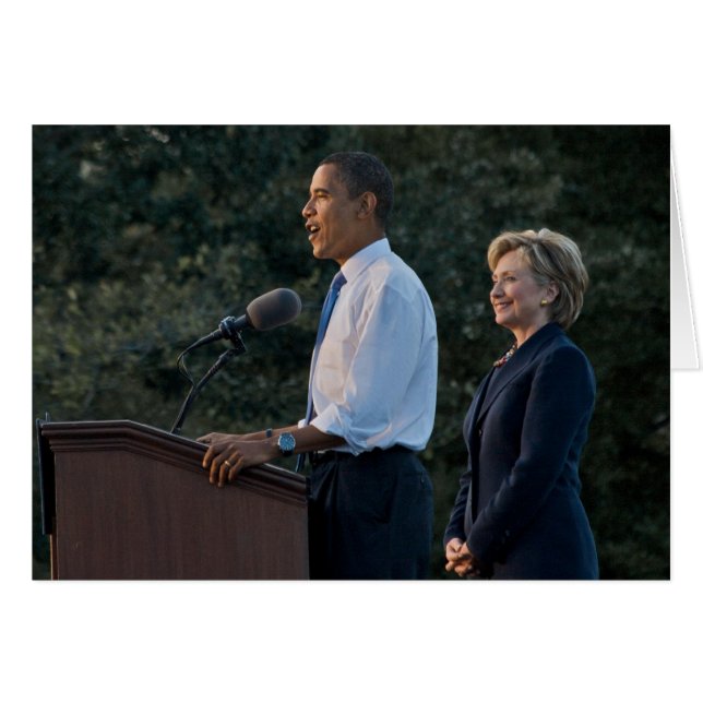 Le président Barack Obama et Hillary Clinton (Devant horizontal)