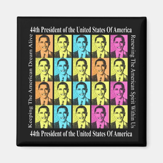 LE PRÉSIDENT BARACK OBAMA MAGNET (Devant)