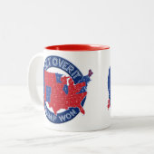 Le président désigné atout a gagné la tasse bleue (Devant gauche)