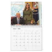 Le Président Donald Trump Small Calendrier mensuel (Mar 2026)