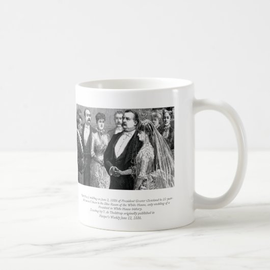 Le Président Grover Cleveland épousant la tasse (Droite)