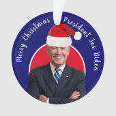 Le président Joe Biden et Santa Hat (devant)