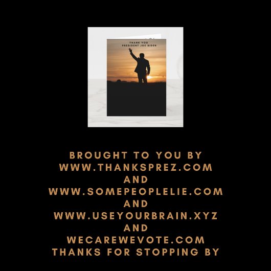 Le président Merci Joe Biden