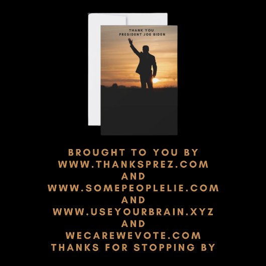 Le président Merci Joe Biden