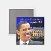 Le président Obama Magnet de la Maison Blanche (Recto/Verso)