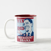 Le Président Obama Vintage Mug (Gauche)
