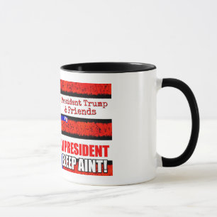 Le Président Trump et tasse d'amis