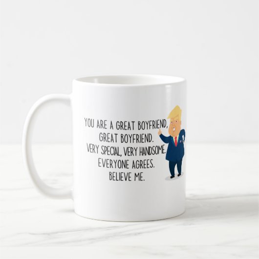 Le Président Trump Valentine Mugs (Gauche)