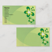 Le printemps a le Carte de visite Sprung (Devant / Derrière)