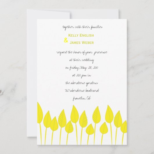 Le Printemps A Sprung Invitation (Devant)