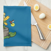 Le printemps accueille la serviette de cuisine d'é (Quart Plié)