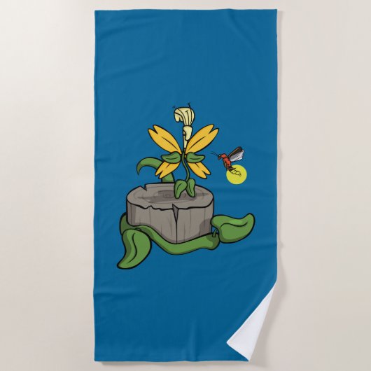 Le printemps accueille la serviette de plage d'été (Devant)