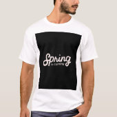 le printemps arrive t-shirt blanc (Devant)