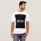 le printemps arrive t-shirt blanc (Devant entier)