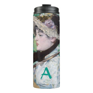 Le Printemps Édouard Manet Woman Portrait Monogram Thermosbeker