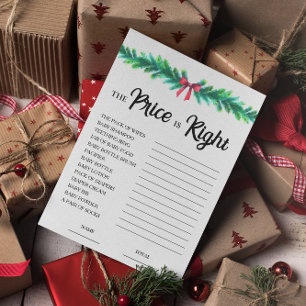 Le prix de Noël est la bonne carte de jeu Baby sho