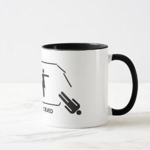 Le "problème a résolu" la tasse drôle femelle d