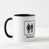 Le "problème a résolu" la tasse drôle femelle de (Gauche)
