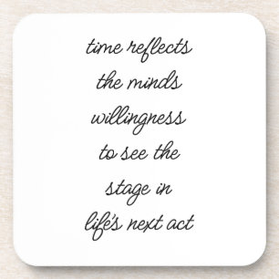 Le prochain acte de la vie Dessous de verre en pla