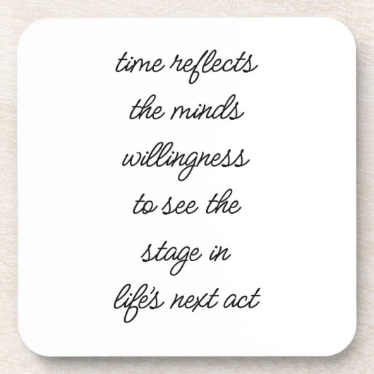 Le prochain acte de la vie Dessous de verre en pla (Devant)