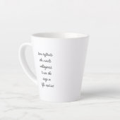Le prochain acte de la vie Latte Mug (Angle gauche)