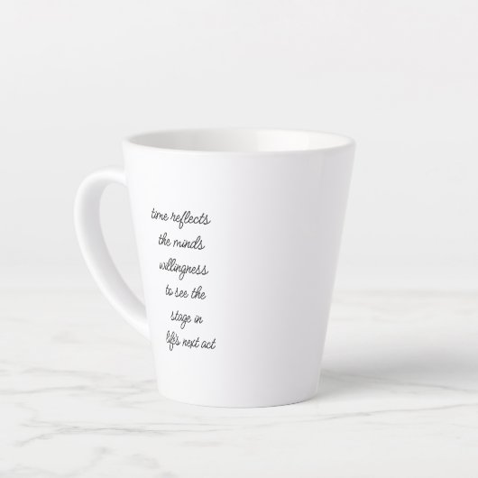 Le prochain acte de la vie Latte Mug (Angle gauche)