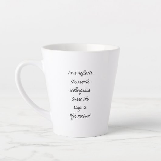 Le prochain acte de la vie Latte Mug (Gauche)