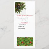 Le prochain coup de Santa – Carte de menu de Noël (Dos)