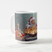Le prochain coup de Santa – Mug de Noël drôle d'éc (Devant gauche)