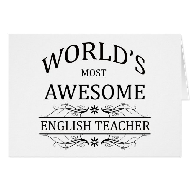 Le professeur d'Anglais le plus impressionnant du (Devant horizontal)